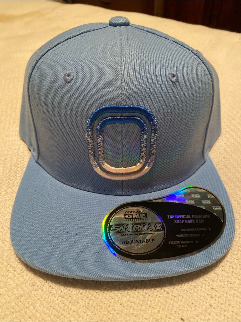NWT Overtime Elite Blue Hat w/ Embroidery O on Front